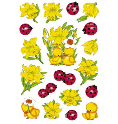 3629 Decorsticker Schmucketikett Osterglocken 3629 Decorsticker Schmucketikett Osterglocken