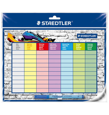 Lumocolor 641SP Stundenplan 30x20cm selbstklebend korrigierbar