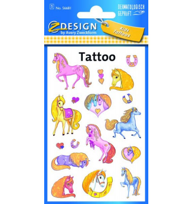 56681 Tattoo Pferde beglimmert