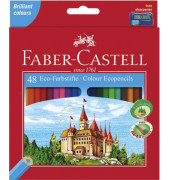 Buntstifte Castle 48-farbig sortiert 7 x 175mm mit Spitzer