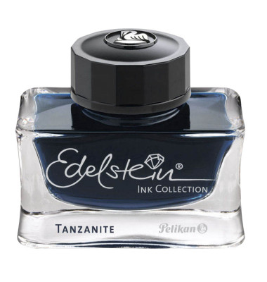 Füllertinte Edelstein Ink tanzanite (blau-schwarz) 50ml Glas