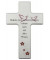N479/K/W Kinderkreuz Ahorn 15x9cm weiß