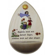 40/22 15x9x5cm Weihwasserkessel m.Spruch Ahorn
