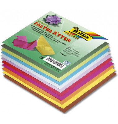Origami-Faltblätter 20x20cm 70g farbig sortiert 8970 Origami-Faltblätter 20x20cm 70g farbig sortiert 8970