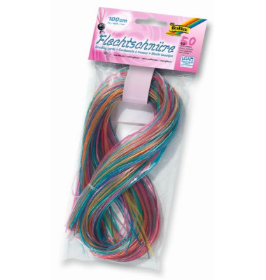 732050 1m zu 50 St. Scoubidous mit Glitter sort.