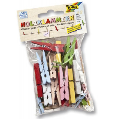 2295 3Größen sort. Wäscheklammer Holz fbg.sort. 2295 3Größen sort. Wäscheklammer Holz fbg.sort.