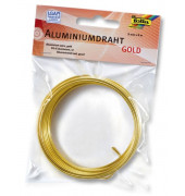 79665  2mm 5m Basteldraht Alu gold