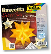 Bascetta Stern Bastelset Ø 20cm 115g 15x15cm gelb/transparent 814/1515