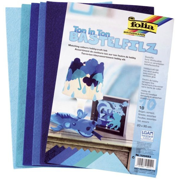 4001868052121 - 520493 10Bl Filz Ton in Ton 20x30cm blau 4001868052121 10 Bogen 4001868052121 - 520493 10Bl Filz Ton in Ton 20x30cm blau 4001868052121 10 Bogen