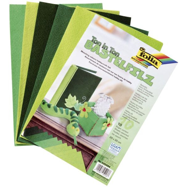 4001868052138 - 520494 10Bl Filz Ton in Ton 20x30cm grün 4001868052138 10 Bogen 4001868052138 - 520494 10Bl Filz Ton in Ton 20x30cm grün 4001868052138 10 Bogen