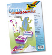231909  20x29cm  5Bl Moosgummi Glitter sk 5Farben