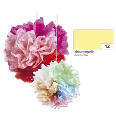 91012  20g  5Bg Blumenseide 50x70cm zitr.gelb