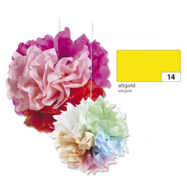 91014  20g  5Bg Blumenseide 50x70cm altgold