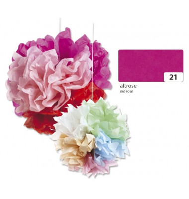 91021  20g  5Bg Blumenseide 50x70cm altrosa