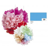 Bastelblumenseide 50x70cm 20g blau 91030