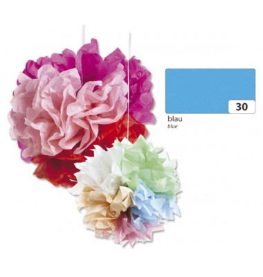 91030  20g  5Bg Blumenseide 50x70cm blau