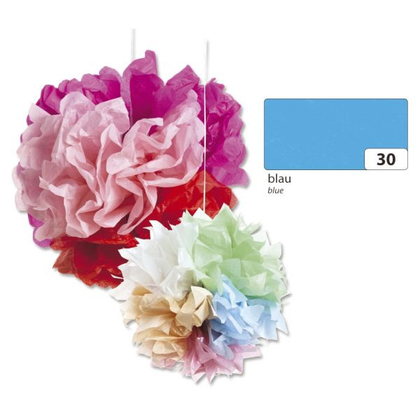 4001868910308 - Bastelblumenseide 50x70cm 20g blau 91030 4001868910308 5 Bogen