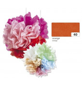 91040  20g  5Bg Blumenseide 50x70cm orange
