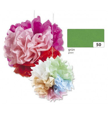 91050  20g  5Bg Blumenseide 50x70cm grün