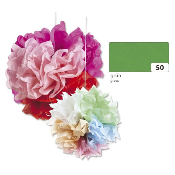 4001868910506 - Bastelblumenseide 50x70cm 20g grün 91050 4001868910506 5 Bogen