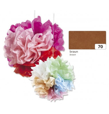 91070  20g  5Bg Blumenseide 50x70cm braun