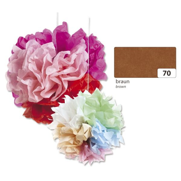 4001868910704 - Bastelblumenseide 50x70cm 20g braun 91070 4001868910704 5 Bogen