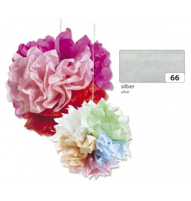 91066  20g  5Bg Blumenseide 50x70cm silber