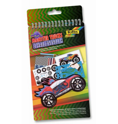 41104 14,2x24cm Schablonenbuch Monster Trucks