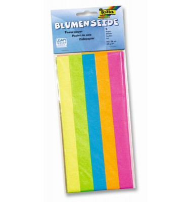 91099   20g  5Bg Blumenseide 50x70cm Neon sort.