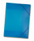 Eckspannmappe 6994 A3 PP blau transparent