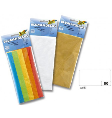 90000  20g  26Bg Blumenseide 50x70cm wei&szlig;