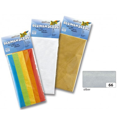 90066   20g  26Bg Blumenseide 50x70cm silber