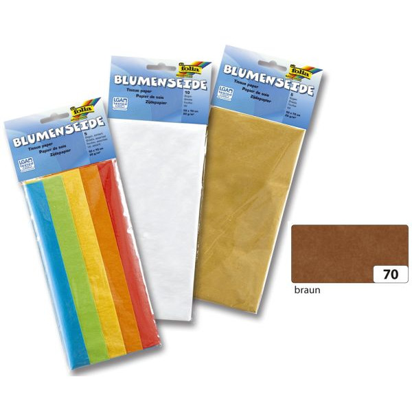 4001868900705 - Bastelblumenseide 50x70cm 20g baun 90070 4001868900705 26 Bogen