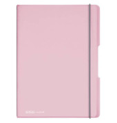 Notizbuch 11408648, my.book flex, pink, A4, liniert+kariert, 80g, 80 Blatt / 160 Seiten