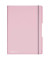 Notizbuch 11408648, pink, A4, liniert+kariert, 80g, 80 Blatt / 160 Seiten