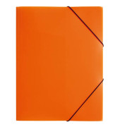 Eckspannmappe Lucy Trend 21613-09, A4 orange Polypropylen (PP), f&uuml;r ca. 250 Blatt  (80 g/m&sup2;), mit 3 Einschlagklappen