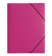 Eckspannmappe Lucy Trend 21613-34, A4 dunkelrosa/pink Polypropylen 80g, mit 3 Einschlagklappen