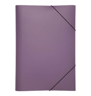 Eckspannmappe Lucy Trend 21613-12, A4 lila Polypropylen (PP), f&uuml;r ca. 250 Blatt  (80 g/m&sup2;), mit 3 Einschlagklappen