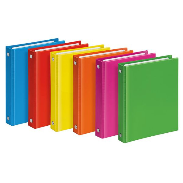 6 Stück Veloflex Ringbuch VELOCOLOR® 1164300, A6 4 Ringe 13mm Ring-Ø Polyvinylchlorid (PVC) farbig sortiert 4000225063657 Veloflex