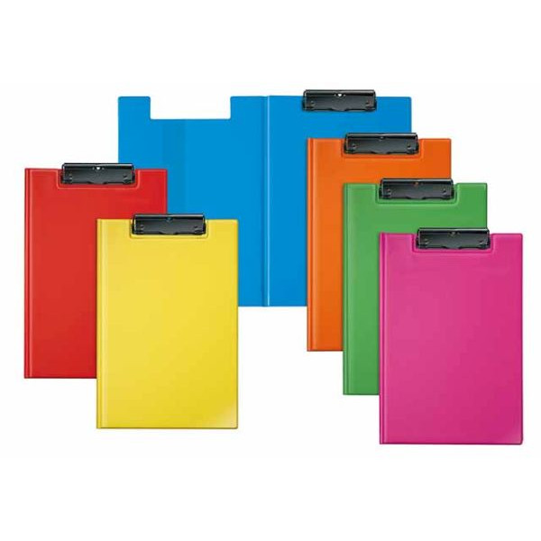 6 Stück Veloflex Klemmbrettmappe Velocolor 4804301 A4 farbig sortiert Karton mit PVC-Überzug inkl Aufhängeöse  4000225063497 Veloflex