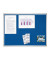 Pinnwand Pro, 150x100cm, Filz, Aluminiumrahmen, blau