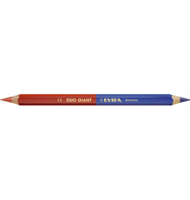 Farbstift DUO Giant, L2930101, rot+blau, sechskant