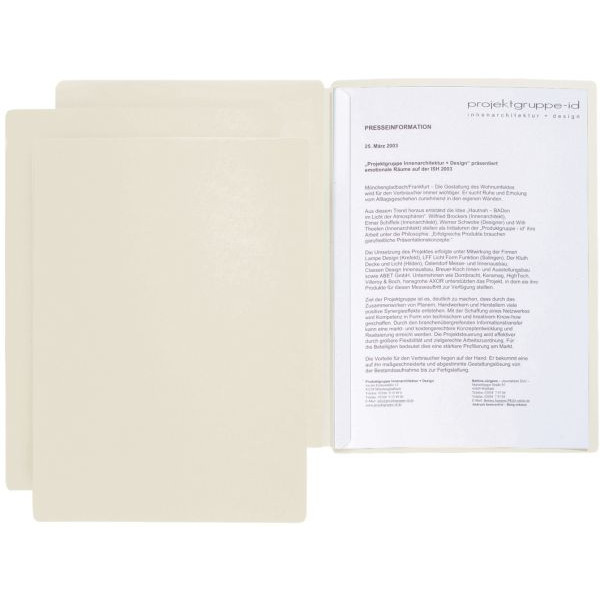 4013951007673 - 22008 09 2tlg Präsentationsmappe Star beige 4013951007673 Pagna