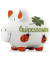 Spardose Schwein (mittel) 101469 , "Gl&uuml;cksmotive/Schriftzug Gl&uuml;cksschwein"