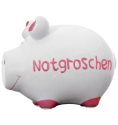 Spardose Schwein (klein) 100493 , "Schriftzug Notgroschen"