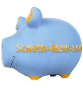 Spardose Schwein (klein) 100484 , "Schriftzug Schein-rein-Schwein"