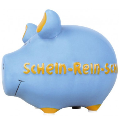 100484 Schein-rein-Schwein Spardose Schwein klein blau