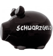 Spardose Schwein 100060 klein "Schwarzgeld" 12,5x9cm