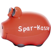 Spardose Schwein (klein) 100683 , "Schriftzug Spar-Kasse"
