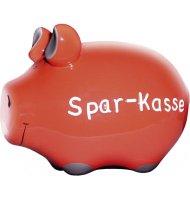 100683 Spar-Kasse Spardose Schwein klein rot